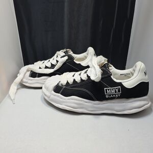 MMY Maison Mihara Yasuhiro Blakey Low Top Sneakers Black White EU 43/ US 9.5/10